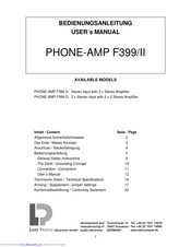 Lake People PHONE-AMP F388 S User Manual