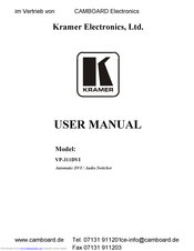 Kramer VP-311DVI User Manual