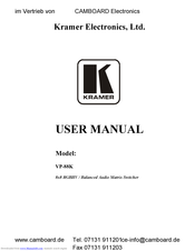 Kramer VP-88K User Manual