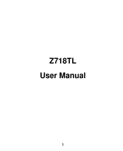 Zte Z718TL User Manual