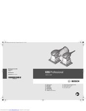 Bosch GSS 1400 Original Instructions Manual