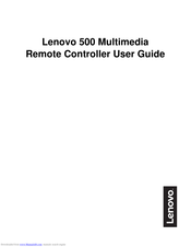 Lenovo 500 MultimediaRemote Controller User Manual