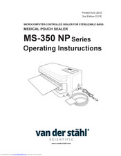 Van Der Stahl MS-350 NP Series Operating Instuructions