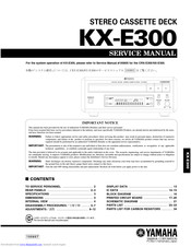 Yamaha KX-E300 Service Manual