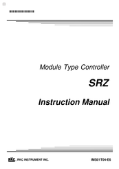 RKC INSTRUMENT SRZ Instruction Manual