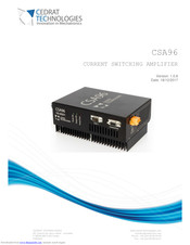 CEDRAT TECHNOLOGIES CSA96 Instruction