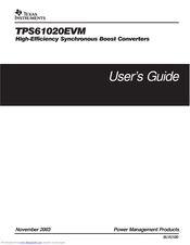 Texas Instruments TPS61020EVM User Manual