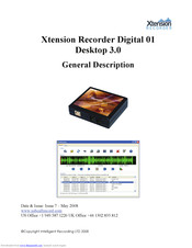Intelligent Recording Digital 01 General Description Manual