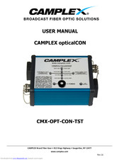 Camplex CMX-OPT-CON-TST User Manual