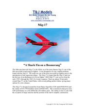 T&J Models Mig-17 Manual