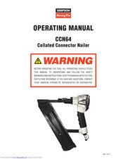 Strong-Tie CCN64 Operating Manual