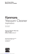 Kenmore Aspiradora 125.31140610 Use And Care Manual