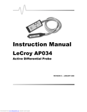 LeCroy AP034 Instruction Manual