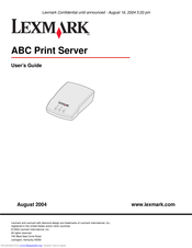 Lexmark N4000e - Print Server - USB User Manual