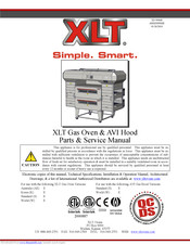 XLT Ovens XD 9006B Parts & Service Manual