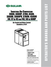 Sullair 3010 Operators Manual & Parts Lists