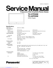 Panasonic TH-37PG9W Service Manual
