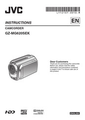 JVC GZ-MG620SEK Instructions Manual