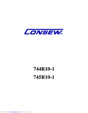 Consew 745R10-1 Operating Instructions Manual