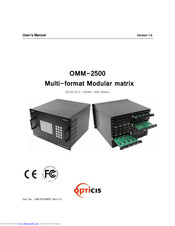opticis OMM-2500 User Manual