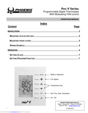 Phoenix Pro-V Series Operation Manual
