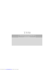 TCL T550 Manual