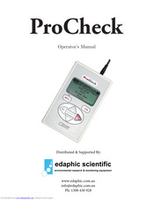 Edaphic Procheck Operator's Manual