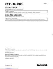 Casio CT-X800 User Manual