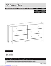 Furniture To Go 1040620 Assembly Instructions Manual