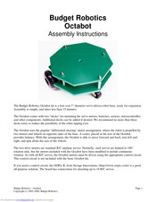 Budget Robotics Octabot Assembly Instructions Manual