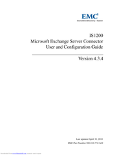 EMC IS1200 Configuration Manual