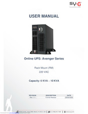 Sy-G Avenger Series User Manual