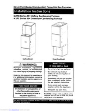 Nordyne M2RL-100 Installation Instructions Manual