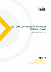 Telit Wireless Solutions GainSpan GS2101M User Manual