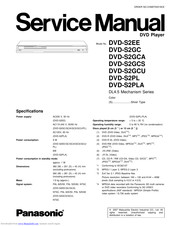 Panasonic DVD-S2GC Service Manual