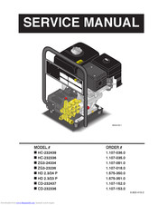 Hotsy 1.107-152.0 Service Manual