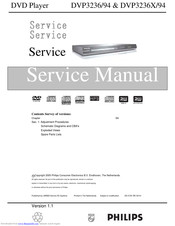 Philips DVP3236/94 Service Manual