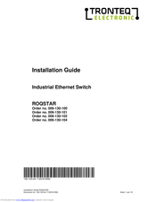 TRONTEQ ELECTRONIC ROQ-08F-U-LV-IP54 Installation Manual