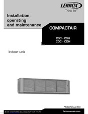 Lennox AIRCOOLAIR CIC 100D Installation, Operation & Maintenance Manual