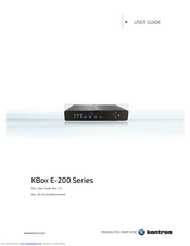 Kontron KBox E-200 Series User Manual