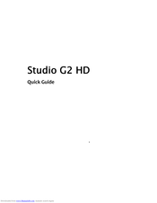 Blu Studio G2 HD Quick Manual