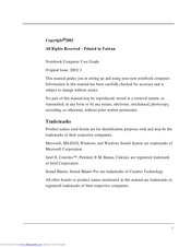 First International Computer MB02W3BB User Manual