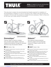 Thule Sidearm 594XT Manuals ManualsLib