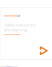 Hestancue 41000 (Smart Induction Burner) Safety Instructions