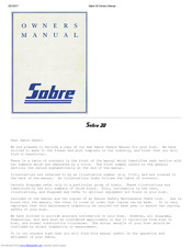 Sabre Sabre 30 Owner's Manual