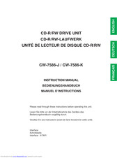 Panasonic CW-7586-J Instruction Manual