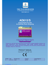 Tema Telecomunicazioni AD615/S Product Manual