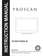 ProScan PLEDV1520A-B Instruction Manual