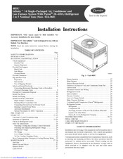 Carrier Infinity 48DU-042 Installation Instruction
