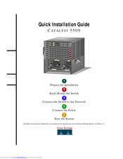 Cisco 5509 - Catalyst Chassis Switch Quick Installation Manual